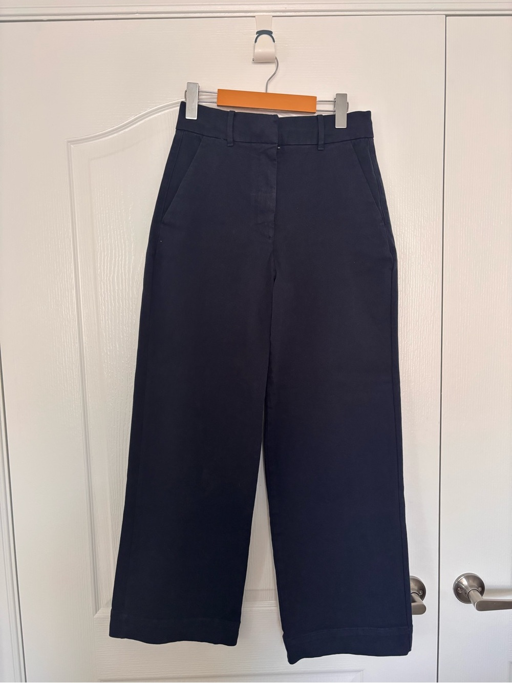 Everlane Wide-Leg Navy Chino Pants